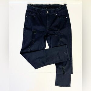 Black Distressed Jeans